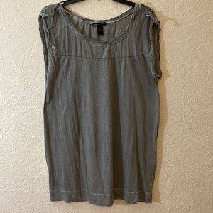 Mango grey long blouse